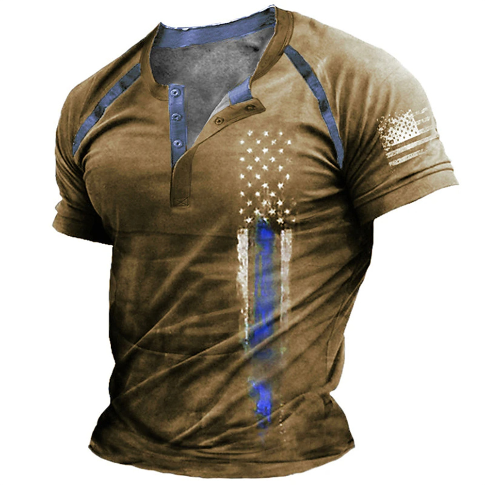 Street Fashion Usa - Funny 3D American Flag Print Men's