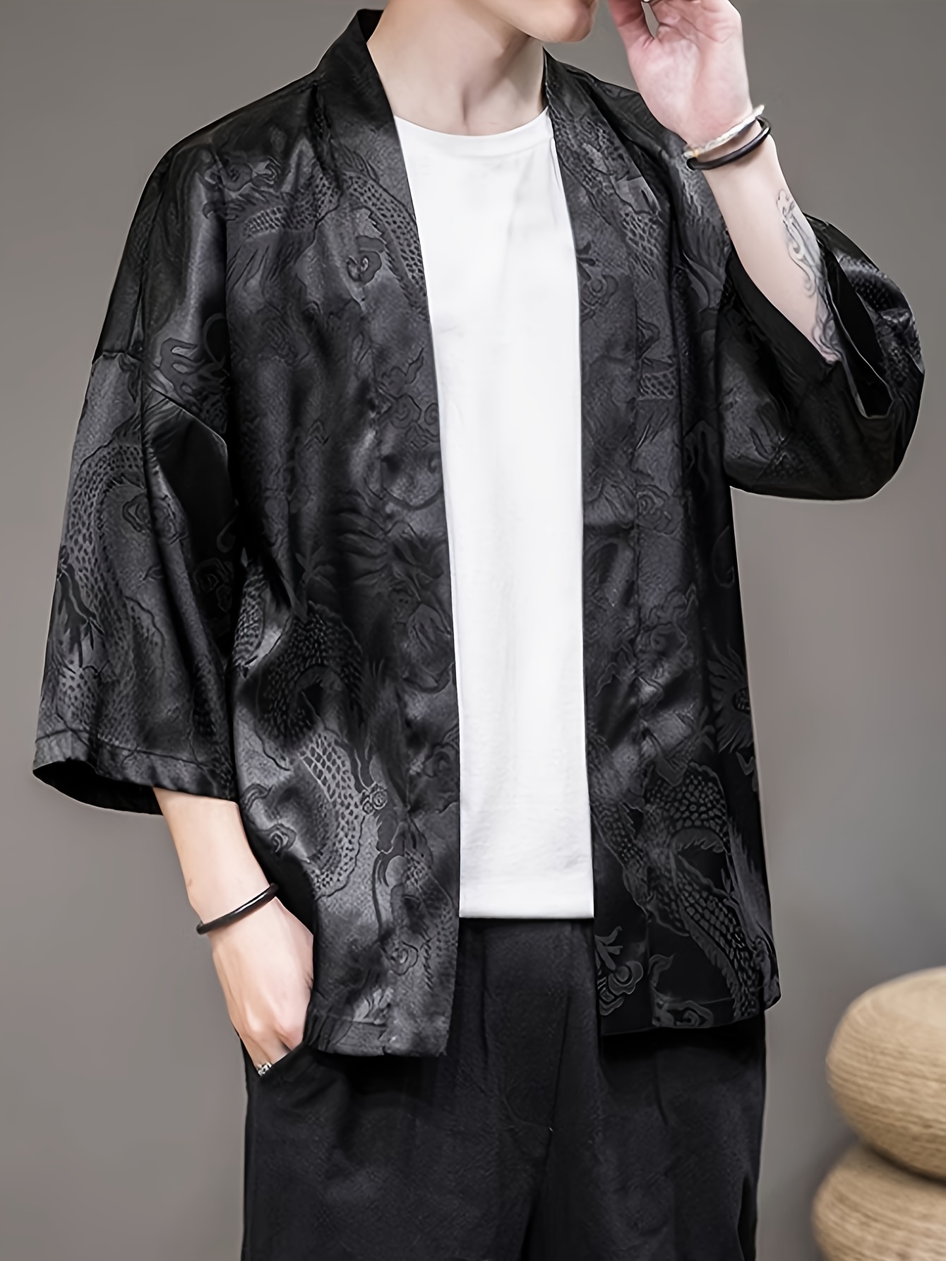 Street Fashion Summer 2026 - 2026 Summer Men's Kimono 3D Printed
