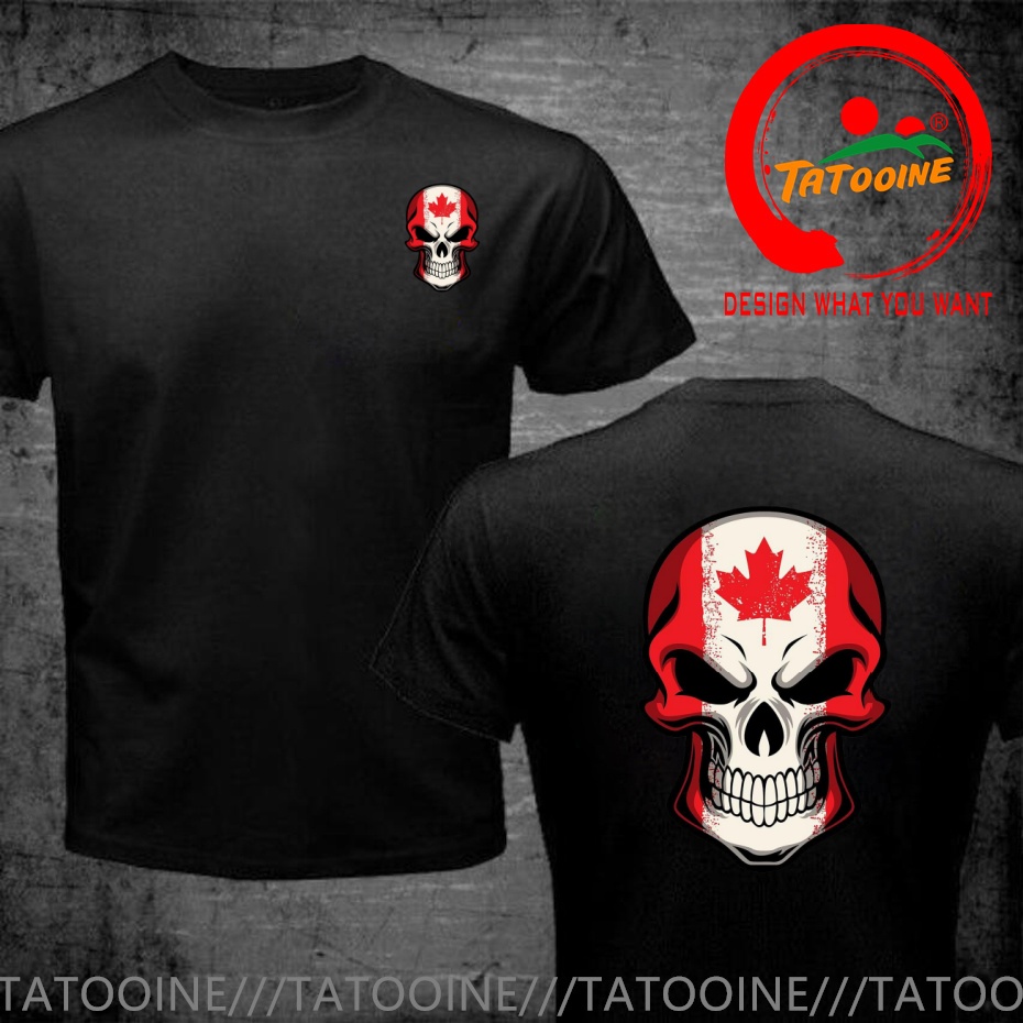 Street Fashion Canada - Funny Design Canada Flag Painted on