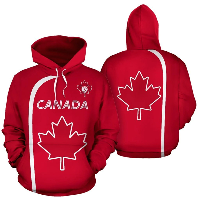 Street Fashion Canada - Canada Hoodie Maple Leaf 3d Printed