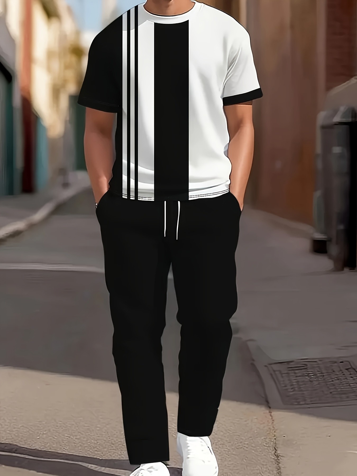 Street Fashion Summer 2026 - 2026 Summer New Men's Short-Sleeved Long