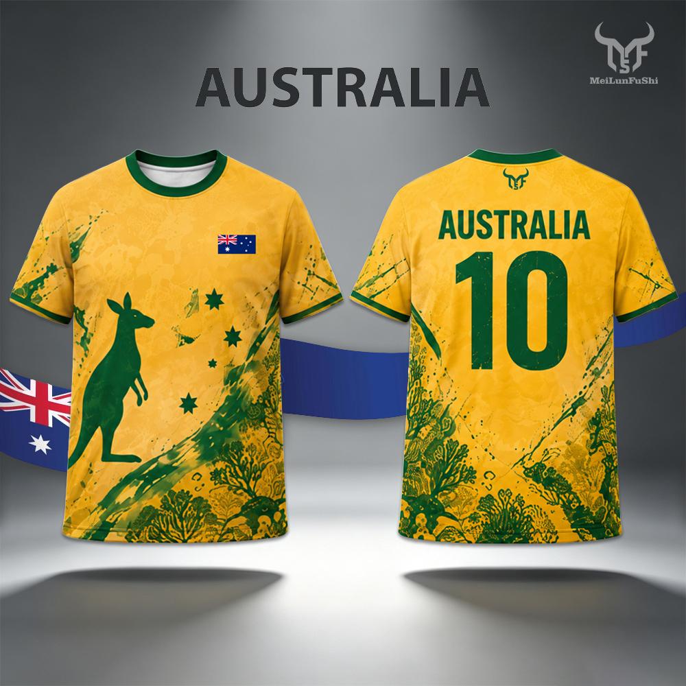 Street Fashion Australia - 2026 New Australia Flag Print Jersey