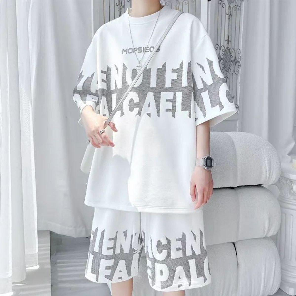 2026 Summer New Men's Short-Sl - Street Fashion Summer 2026 评论和价格