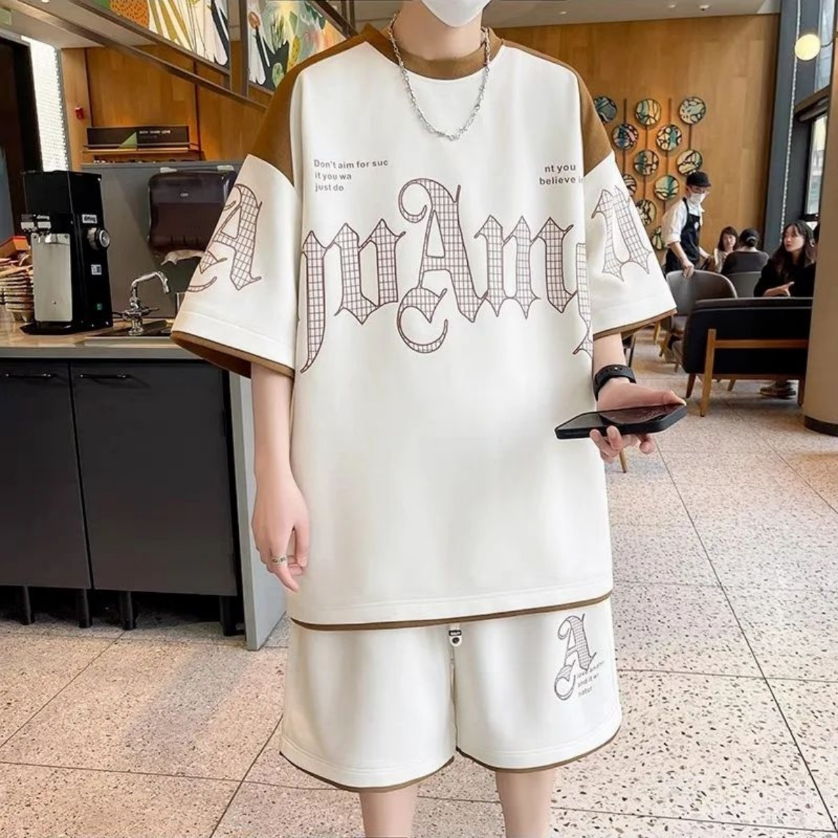 2026 Summer New Men's Short-Sl - Street Fashion Summer 2026 评论和价格