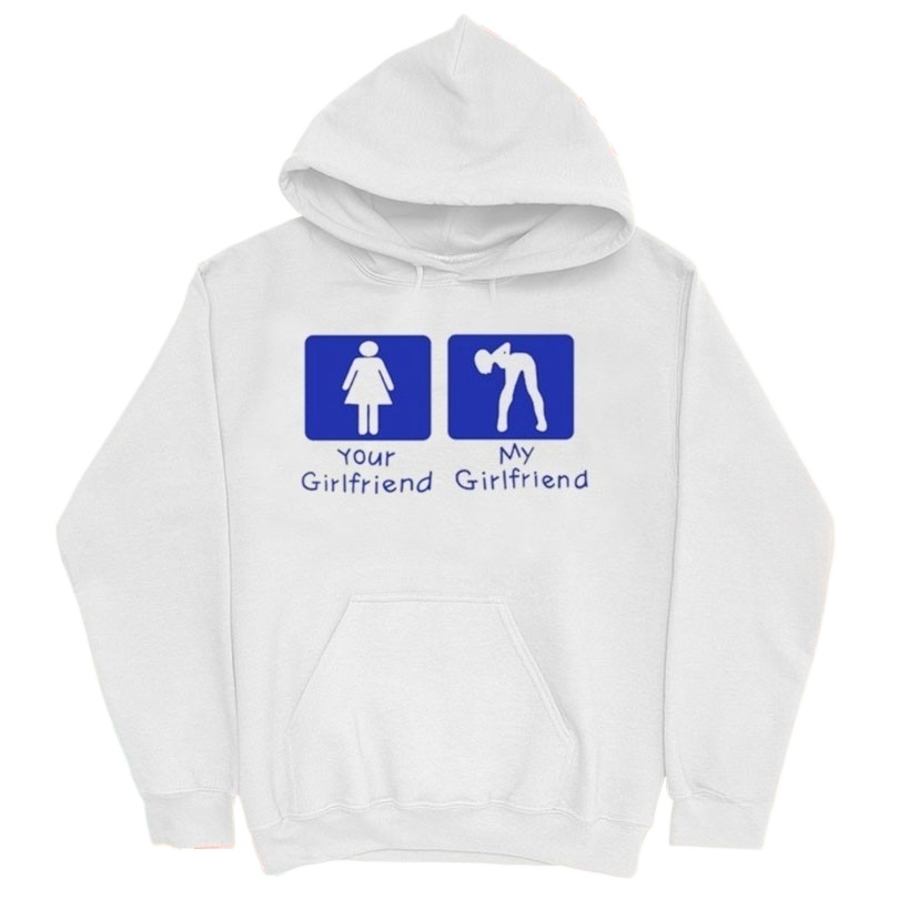 Your Girl Vs My Girl Hoodie Fa - Street Fashion Vs High Fashion 评论和价格