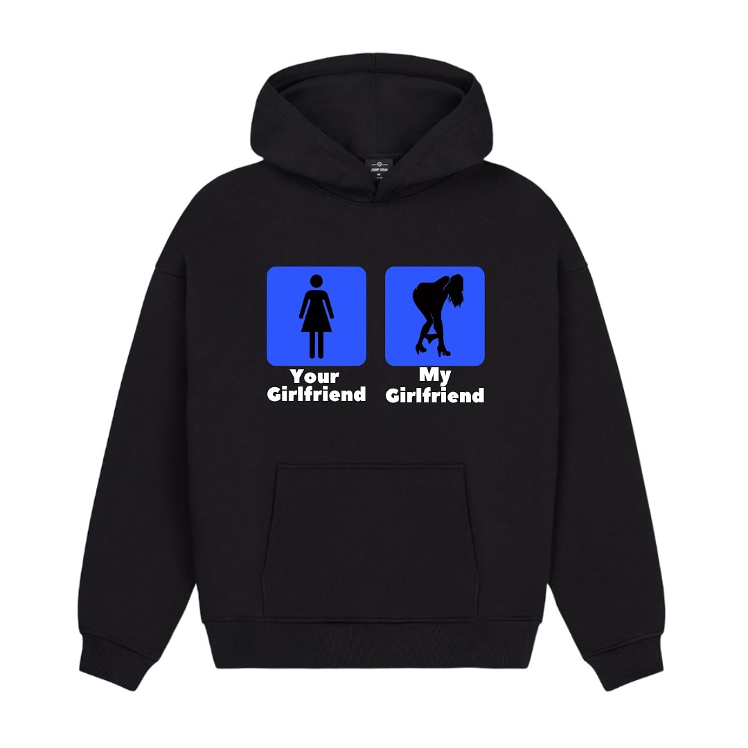 Your Girl Vs My Girl Hoodie Fa - Street Fashion Vs High Fashion 评论和价格