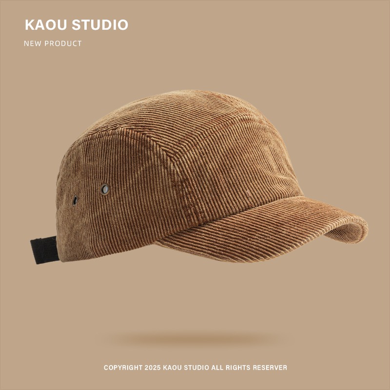Unisex 5-Panel Corduroy Cap, S - Corduroy Cap 5 Panel 评论和价格