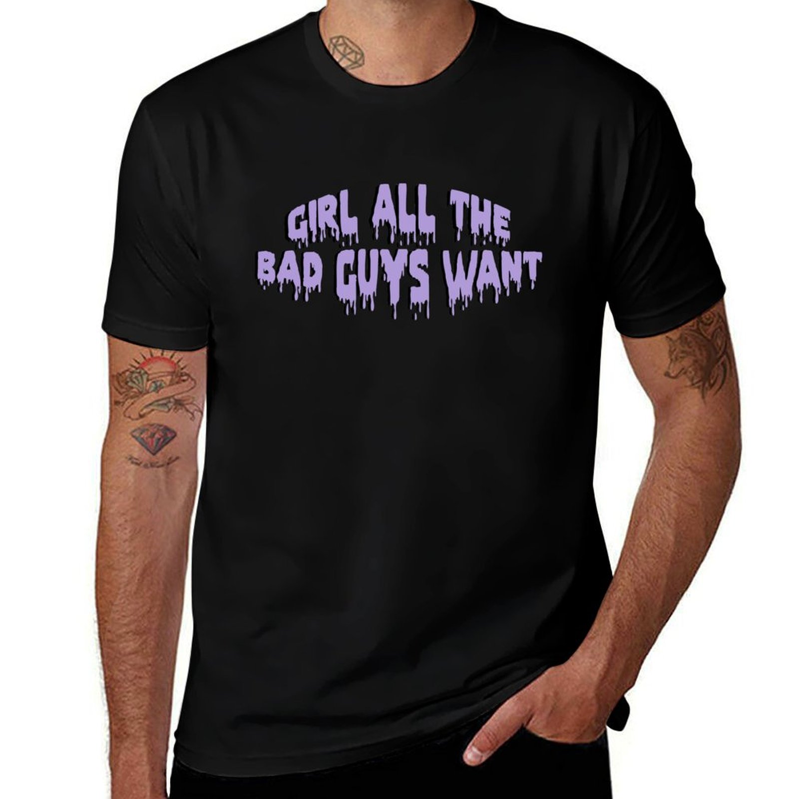 Girl all the bad guys want T-S - Street Fashion For Short Guys 评论和价格