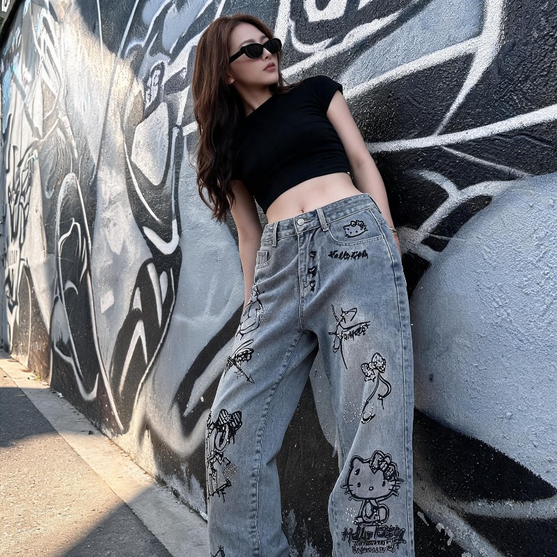Cute Keiokitty Rhinestone Graf - Street Fashion Graffiti 评论和价格