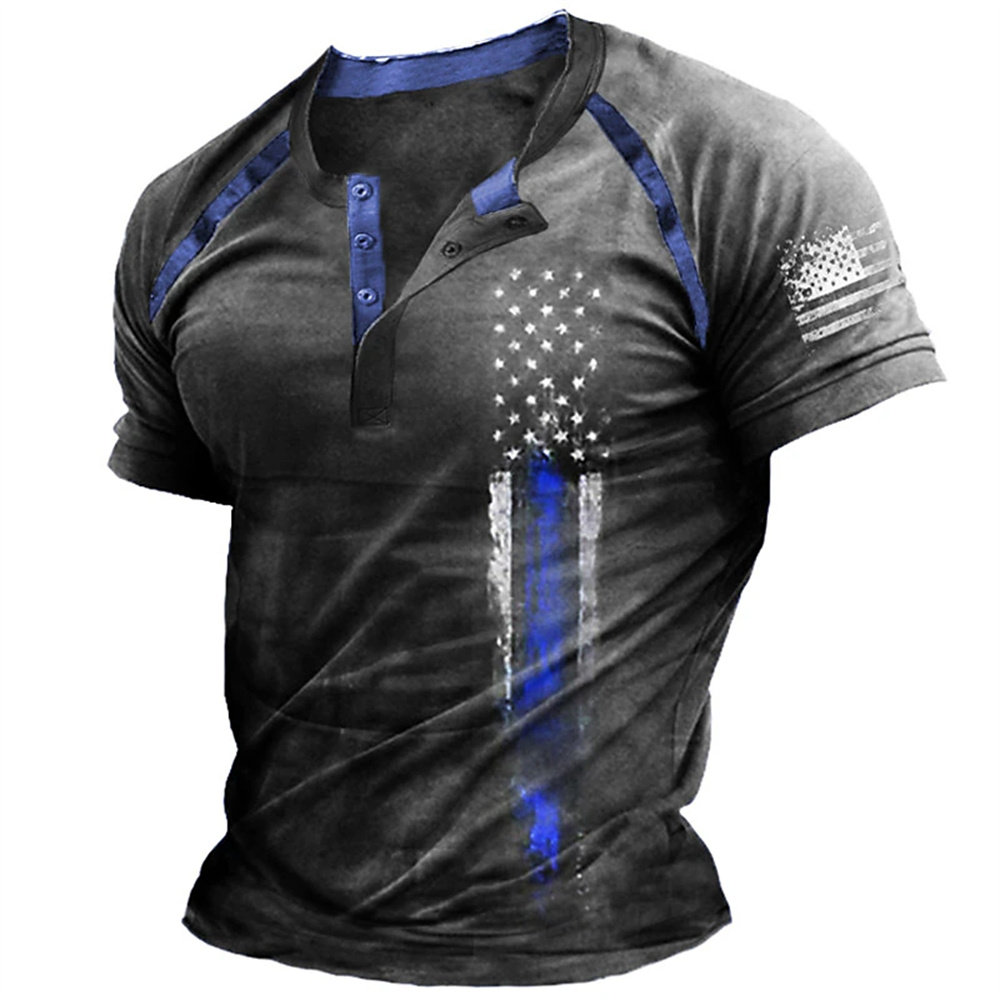 Funny 3D American Flag Print M - Street Fashion Usa 评论和价格