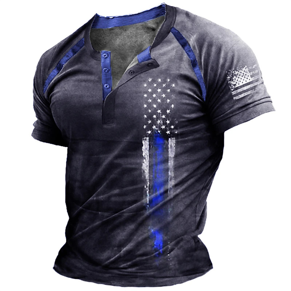 Funny 3D American Flag Print M - Street Fashion Usa 评论和价格