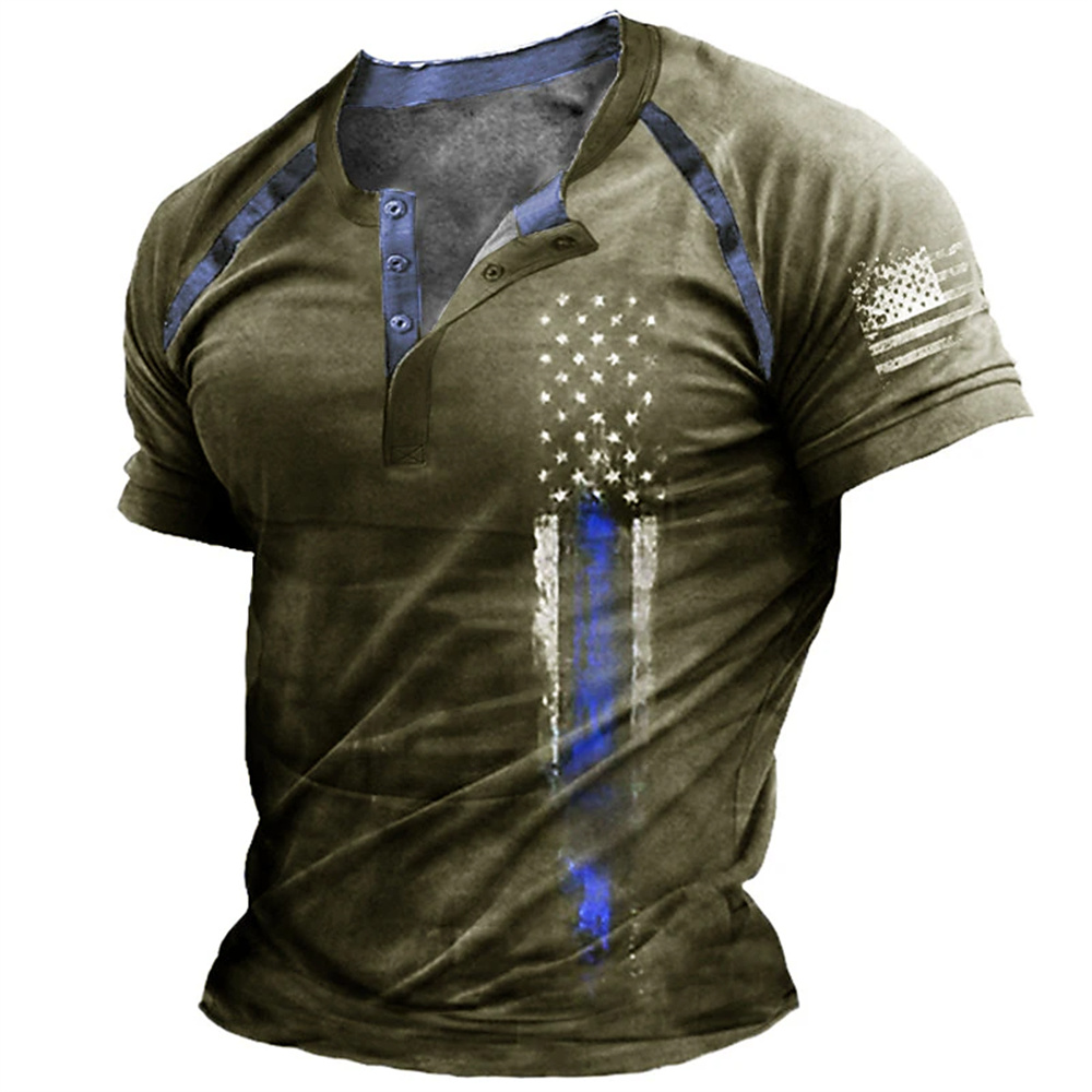 Funny 3D American Flag Print M - Street Fashion Usa 评论和价格