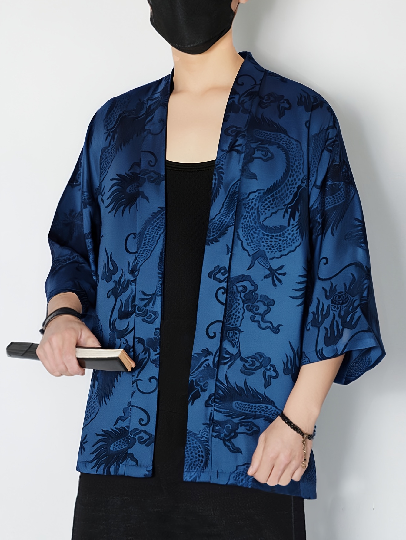 2026 Summer Men's Kimono 3D Pr - Street Fashion Summer 2026 评论和价格