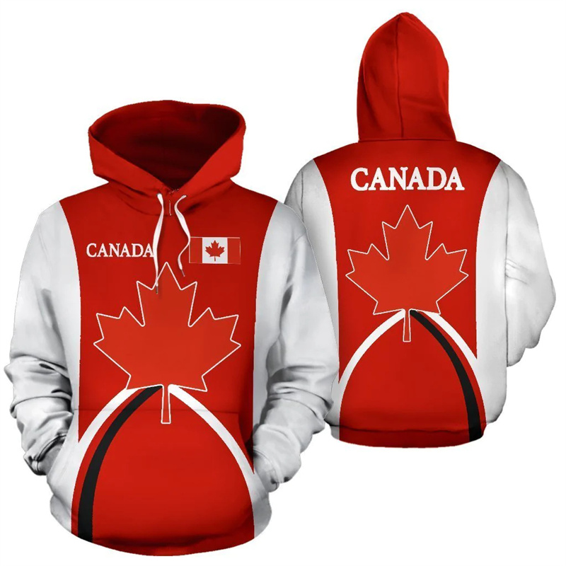 Canada Hoodie Maple Leaf 3d Pr - Street Fashion Canada 评论和价格