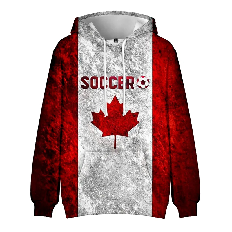 Canada Hoodie Maple Leaf 3d Pr - Street Fashion Canada 评论和价格