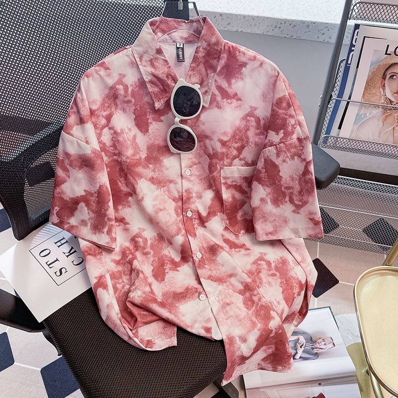 High Street Short Sleeve Print - Street Fashion Youth 评论和价格